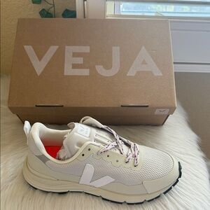 Veja Cream and White Sneakers